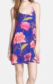 Everly Blue Floral Shift Dress
