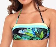 Salt & Cove Bandeau Bikini Swim Top Tropical