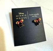 Kate Spade  Disney Minnie Mouse Stud earrings cubic zirconia