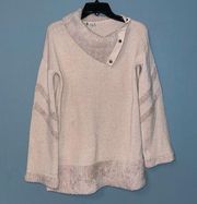 Smartwool Cozy Lodge Tunic Sweater Natural Heather Beige Size Small