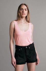 NWT Rag & Bone Michal Crop Scoop Neck Tank in Pink