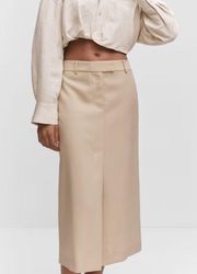 Tailored Skirt - Beige