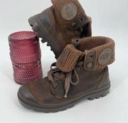 Palladium Women’s Baggy Boots Size 7 Brown