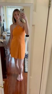Hollister Orange TerryCloth Dress