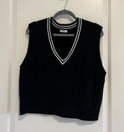 ARDENE Black Sleeveless Knit Sweater Vest
