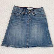 H&M L.O.G.G. Denim Distressed Mini Skirt