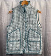 Quilted Puffer Vest PrimaLoft Plaid Medium