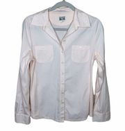 Converse All Star button down shirt in baby pink size M