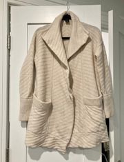 Beige Wool Cardigan 