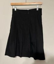 BCBGMaxazria Pleated Skirt black size 0