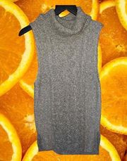 AB Studio Sleeveless Cowl Neck Cable Knit Sweater‎ Size Small