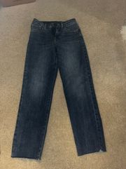 High Ankle Straight Jeans