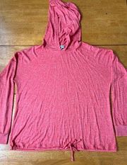 Sonoma Hoodie Sweater Terry Pink Long Sleeve Sport Active Pink, Size L
