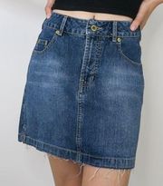 Silver Jeans Vintage 90s  Denim Mini Skirt