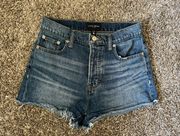 High Rise Jean Shorts