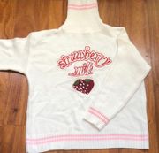 Kawaii Strawberry Milk Sweater Turtleneck