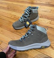 Ontario 2 Mid Waterproof Hiking Leather Charcoal  Combat Gray Boots 9