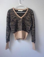 Astr the Label Tiger Pullover Cozy Sweater