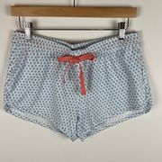 NWT Southern Tide Pajama Bottoms Dream Blue Ikat Print Sleepwear Shorts Size XS