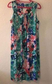 Lane Bryant Watercolor Florals Sleeveless Dress