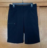 Chico's Zenergy Golf Black Bermuda Shorts Size 0
