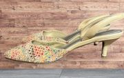 Impo Elate Woman's Slingback kitten heels size 8.5