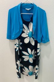 Studio 1 2 Piece Floral Dress and Shrug size 10