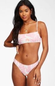 New. Billabong pink tropical bikini. M-top/L-bottom. Retails $129