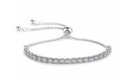 Zales Silver Cubic Zirconia Tennis Bracelet