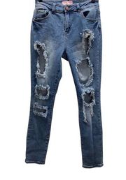 Bamboo Original Denim Destroyed Jean Preowned Size 7/8