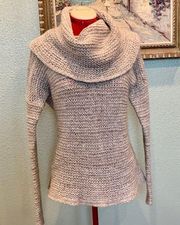 Jennifer Lopez chunky cowl neck sweater size Lg