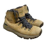 Danner 600 Suede Leather Mountain Hiking Boots Tan Brown 7 Outdoor Hike 4.5”