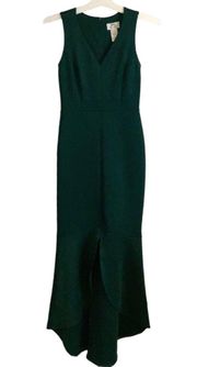 Hi Low Mermaid Style Dress Size S  94% Polyester 6% Spandex Lining 100% Polyester   Approximate measurements  Pit to pit 15 Length 49-54.5 Waist 13   This stunning  dress is perfect for any formal occasion. The mermaid style and hi-low cut make it both elegant and fashionable. The dress is sleeveless and made of high-quality polyester material in a beautiful green color.   The back zipper adds a touch of sophistication while the solid pattern and mermaid character make it a unique piece. The dress is available in size S and is perfect for any regular-sized women. Don't miss out on the opportunity to add this beautiful dress to your wardrobe!