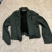 Philosophy Forest Green Suede Blazer Jacket size large