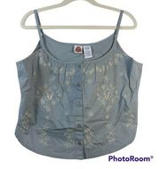 Looney Tunes Gray Tweety Bird Vintage Y2K Crop Top Size L