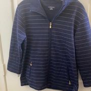 Allison Daley zip front jacket small