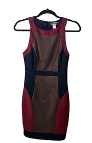 Black and Burgundy Bodycon Dress size S