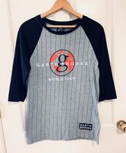 Brooks Garth  country music world tour baseball tee