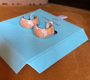 Rose Hoop Earrings