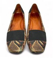 Gentle Souls Iso Kix Snake Print Leather Flats