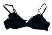 Victoria’s Secret Lace Bralette Black Size Small