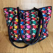 Mickey and Co. multicolored color block tote bag