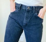 Vintage Rustler Loose Fit Straight Leg Mom Jeans 90s Y2k in Black Wash