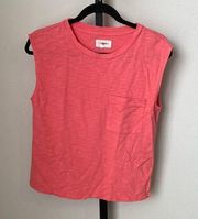 Lou & Grey Orange Sleeveless Top Size XS