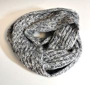 Scotch & Soda Rock Noir Chunky Knit Wool Infinity Scarf