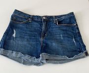 Just Black lightly distressed denim shorts Sz 30