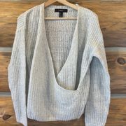 Forever 21 Faux Wrap Sweater