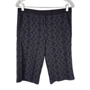 Magaschoni Shorts Bermuda Black Lace 2 Pockets Lined New