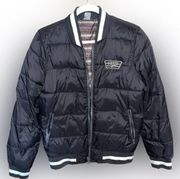 Reversible Varsity Style Bomber / Puffer Jacket