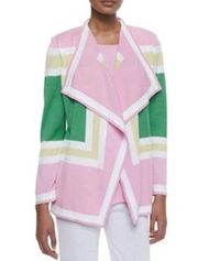 Misook Colorblock Draped Cardigan Sz. PM